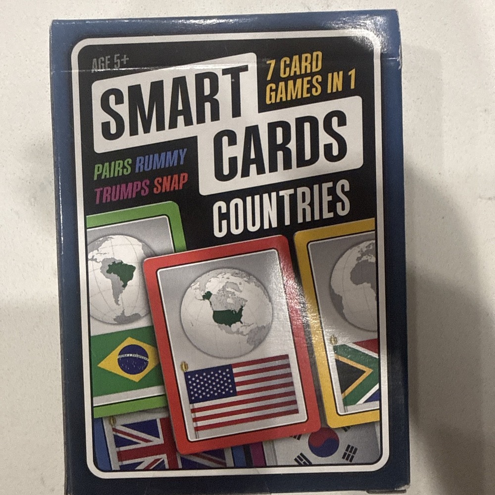 Ultimate Geography Card Game: 7 Games for Kids Age 5+ - Perfect Gift!